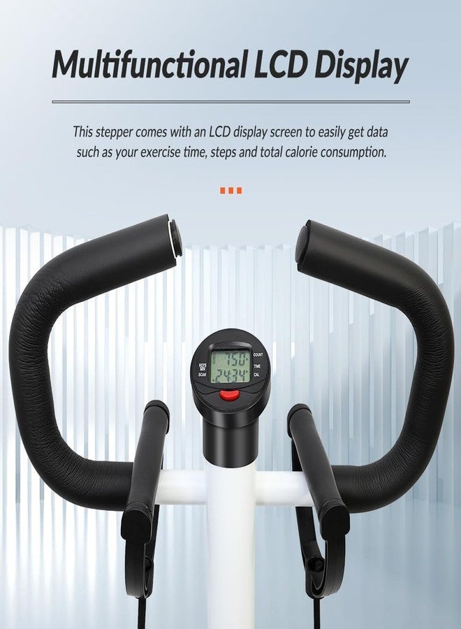 RELEMTRA Mini Hydraulic Stepper, Elliptical Trainers Stepper with LCD Display, Double Hydraulic Cylinder for Living Room, Office, Gym - Image 5