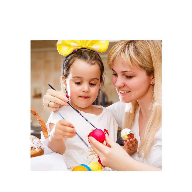 SOLARAE بيض دجاج خشبي ناعم وجاهز للتزيين، عبوة 20، بيض مزيف خشبي غير مطلي لتزيين الحفلات، الحرف اليدوية، ألعاب الأطفال، العرض، التزيين، التلوين، الطلاء - Image 2