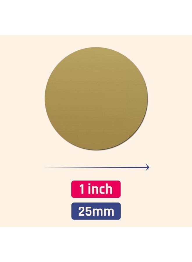 سكراتش ستيكس 600 قطعة - ملصقات قابلة للكشط مقاس 1 بوصة - دائرية/مدورة، ذهبية - Image 3