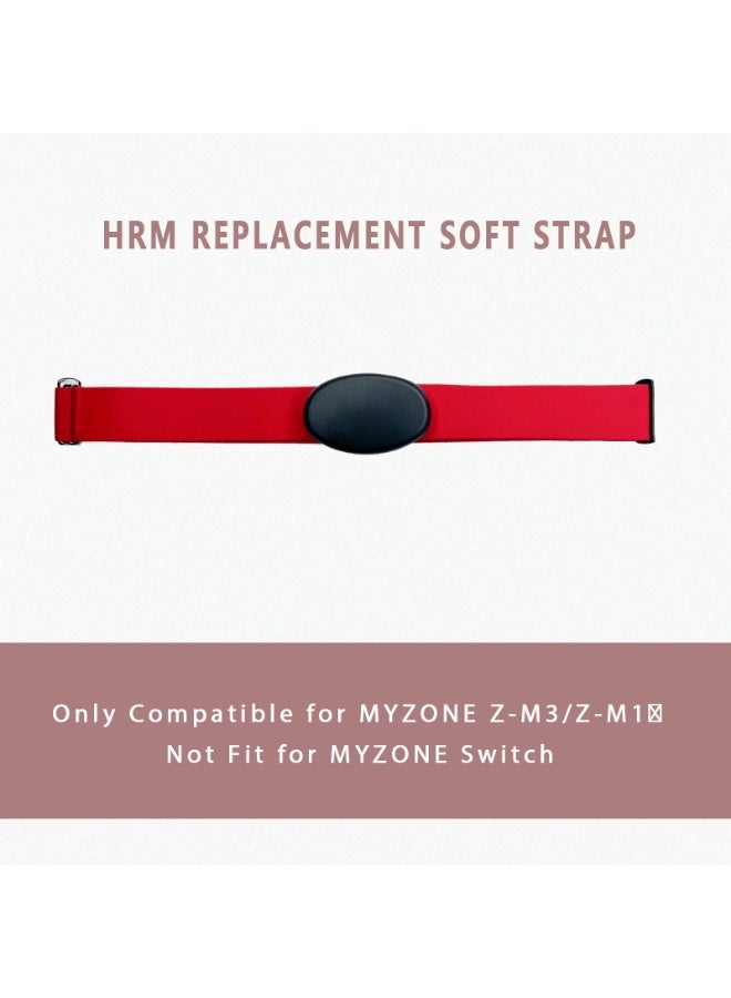 حزام بديل ناعم قابل للتعديل لمراقبة معدل ضربات القلب متوافق مع Myzone MZ-3 MZ-1 (غير متوافق مع Myzone Switch) - Image 4