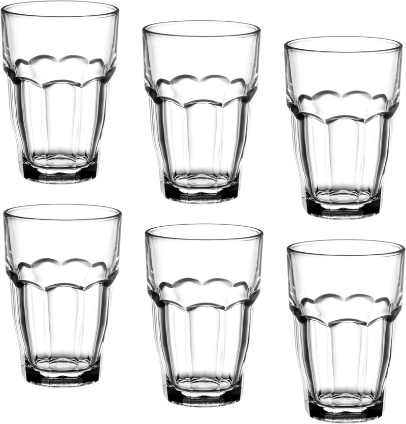 Bormioli Rocco Rock Bar 16.25-Ounce Stackable Beverage Glasses, Set of 6 - Image 1