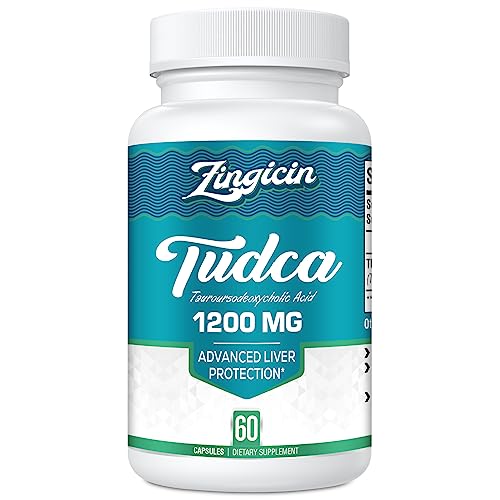 Zingicin TUDCA Supplement 1200mg 60 Veggie CapsulesPowerful TUDCA Bile Salts Supplements for LiverDigestion - Image 2