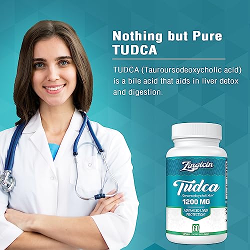 Zingicin TUDCA Supplement 1200mg 60 Veggie CapsulesPowerful TUDCA Bile Salts Supplements for LiverDigestion - Image 5