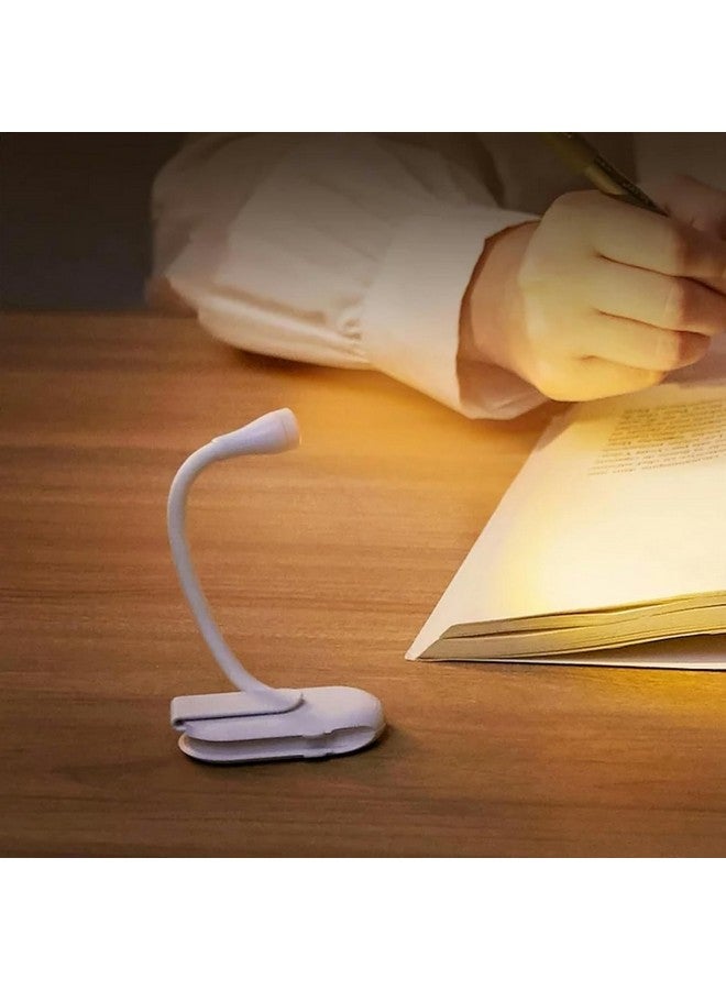Desidiya Reading Light, Book Light for Night, Book Reading Specialty with Clip, USB Rechargeable, 3 Modes, Portable, Eye Caring - White - Image 2