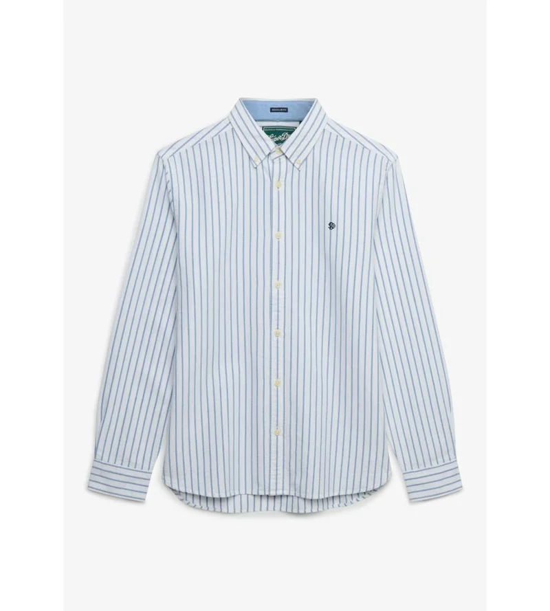 سوبر دراي Preppy Oxford Long Sleeve Shirt