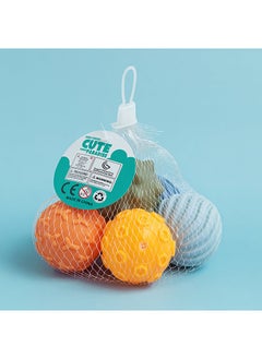 Sensory Massage Squeeze Ball Set for Babies 3-6 Months Net bag