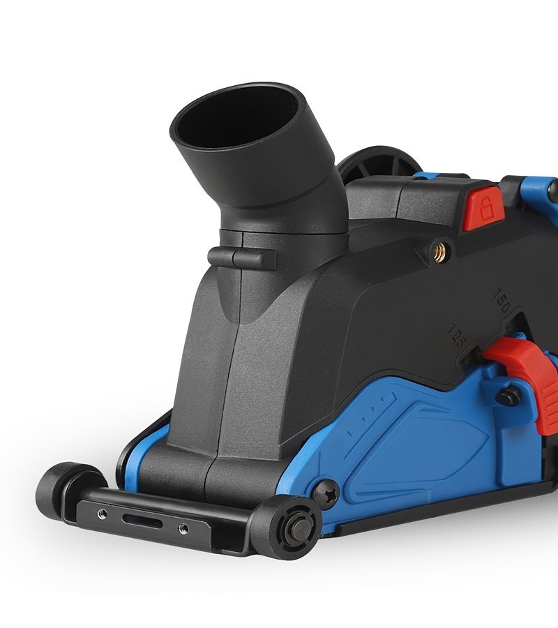 1 Set 5 Inch 125mm Cutting Dust Shroud Black Blue Dustless Attachment for Wall Chaser Safe - Image 2