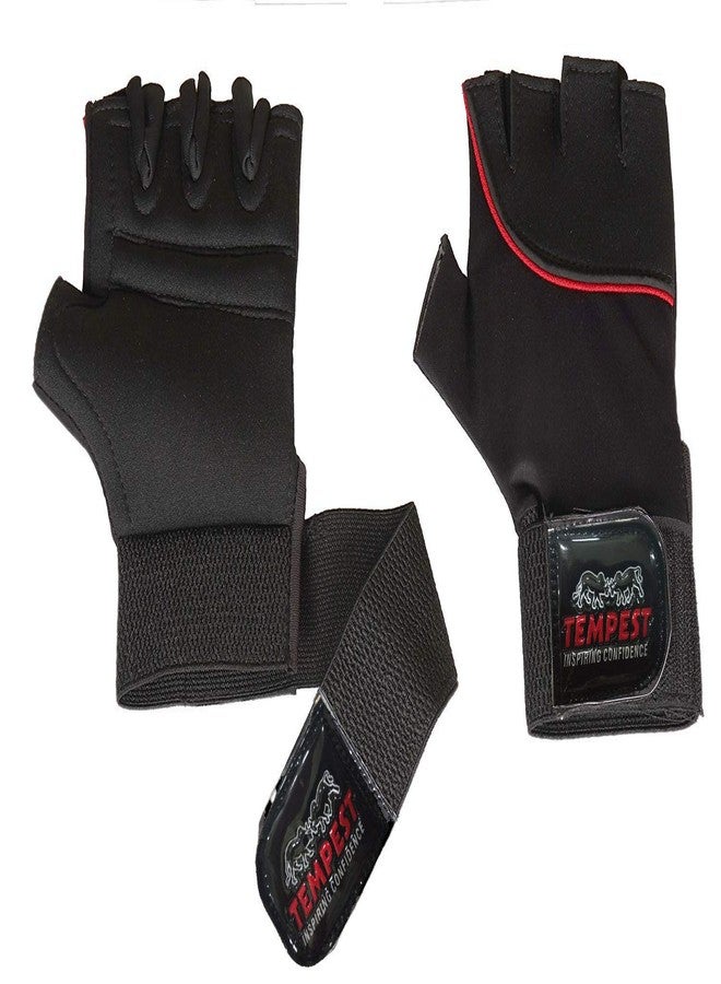Tempest Neoprene Sports Gym Gloves for Men and Women with Wrist Support Band for Weight Lifting and Exercise (Black, Free Size) - Image 4
