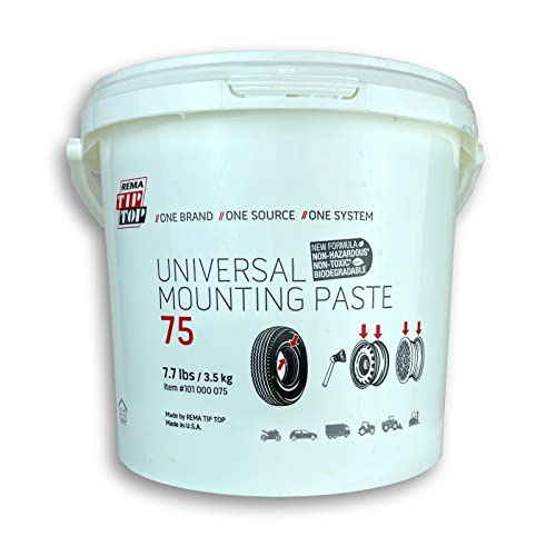 REMA TIP TOP 75 Universal Tire Mounting Paste 7.7 lb Tall Pail of Bead Lube - Image 1