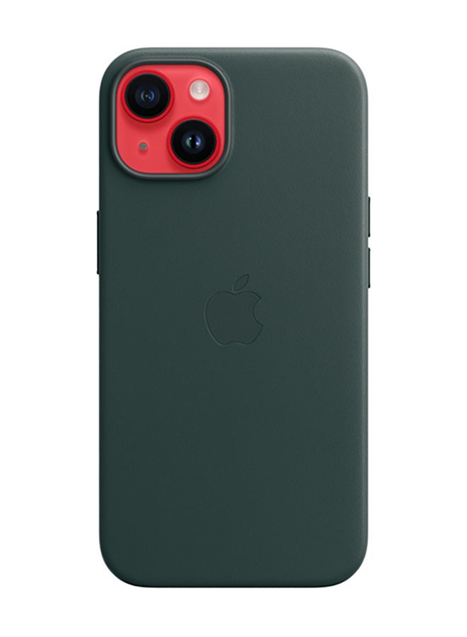 Apple iPhone 14 Leather Case with MagSafe Forest Green - Image 2