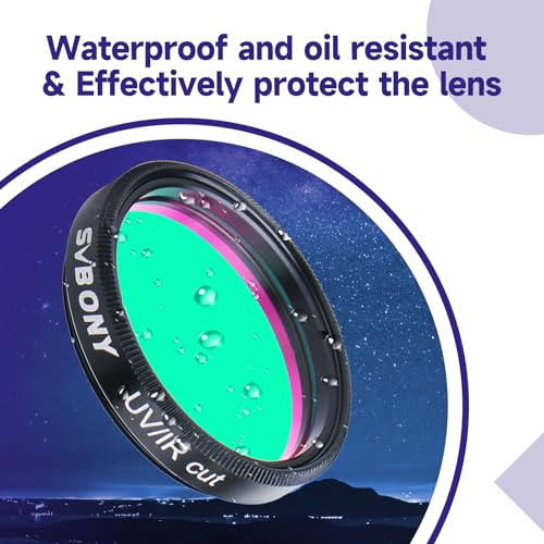 SVBONY Telescope Filter, 1.25" UV IR Cut Block Filter, Blocks Red Ultraviolet, Multi Coated Infra Keep Planetary Images Sharp, for CCD Digital Telescope Astrophotography - Image 4