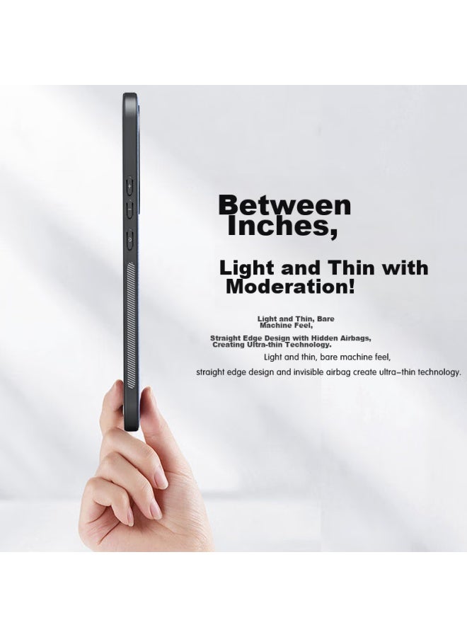 Hotfire Phone Case For Xiaomi Civi 4 Pro, Xiaomi Civi 4 Pro Protective Cover, Upgraded Skin-like Lambskin Matte Lens Full Protection Silicone Case For Men And Women - Midnight Black - Image 3