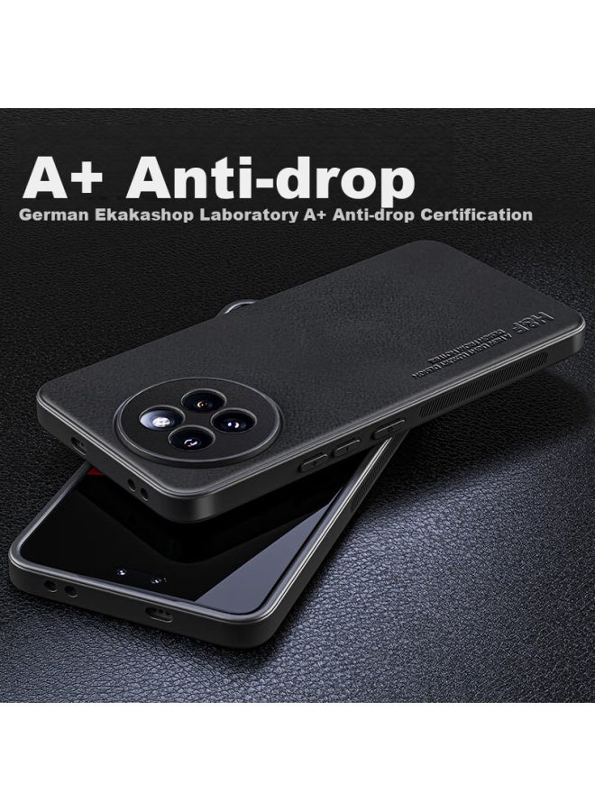 Hotfire Phone Case For Xiaomi Civi 4 Pro, Xiaomi Civi 4 Pro Protective Cover, Upgraded Skin-like Lambskin Matte Lens Full Protection Silicone Case For Men And Women - Midnight Black - Image 4