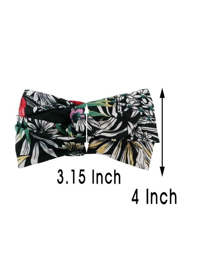 GETACOTA 5 Pack Women Headband Boho Headbands Criss Cross Head Wrap Elastic Knot Hair Band Accessories For Sports Running Yaga (Pa_502) - Image 3