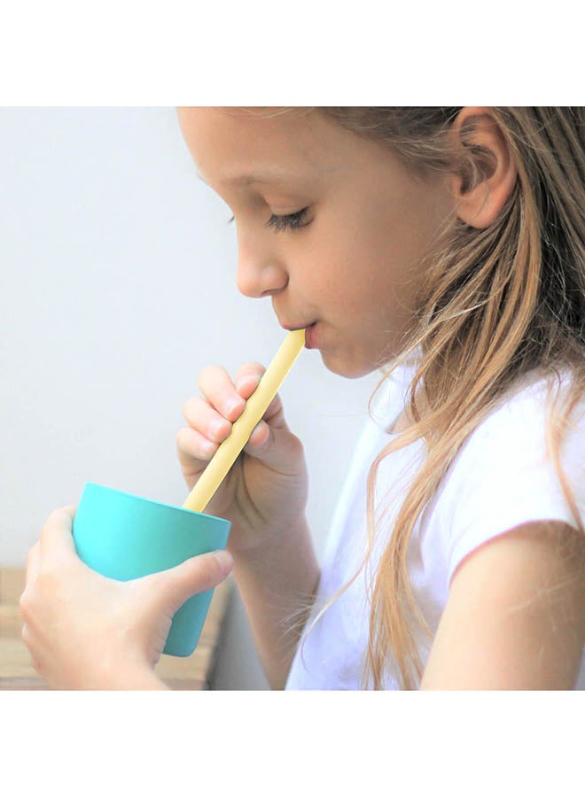 Minikoioi Flexi Straws W,  Brush Set,  2 - Pieces - Yellow - Image 2