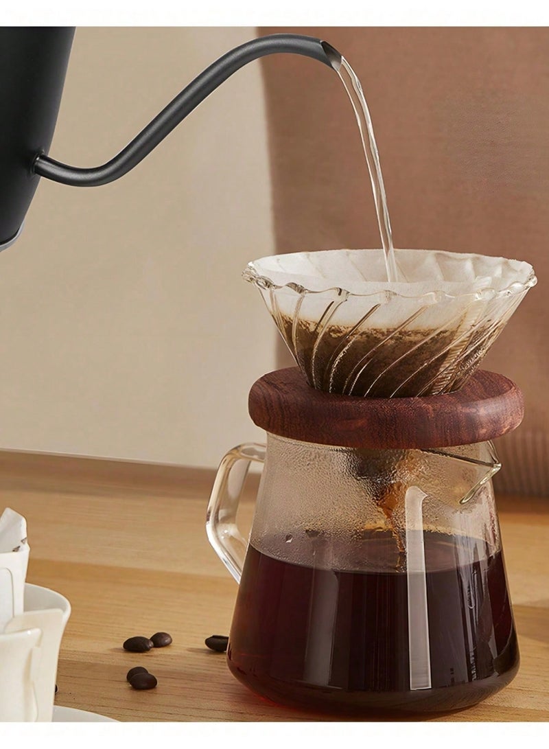 إدولوف غلاية إيدولف الكهربائية ذات العنق المرن لصب القهوة 100% من الفولاذ المقاوم للصدأ مع غطاء داخلي وقاع سوداء مطفية بسعة 0.8 لتر وقوة تسخين سريعة بقدرة 1200 واط - Image 4