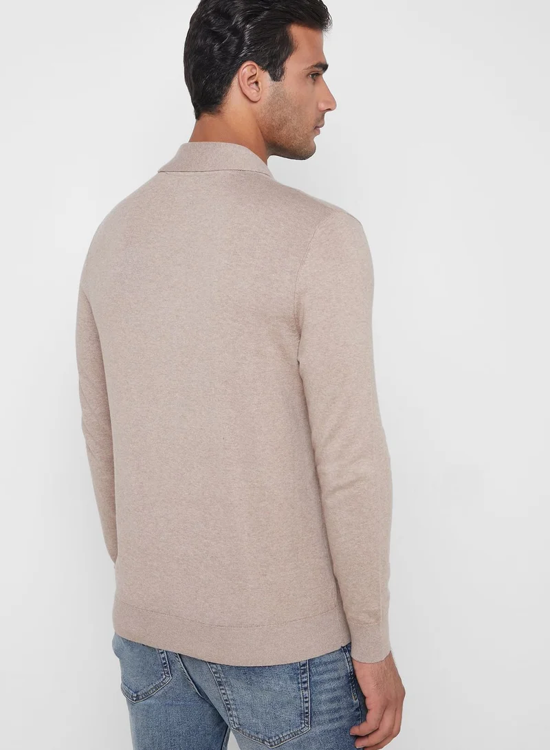 BURTON Rich Shawl Neck Sweater