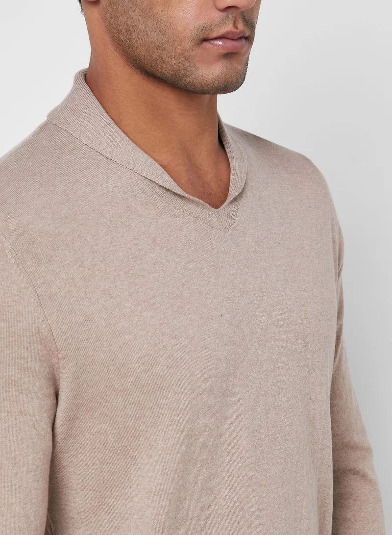 BURTON Rich Shawl Neck Sweater