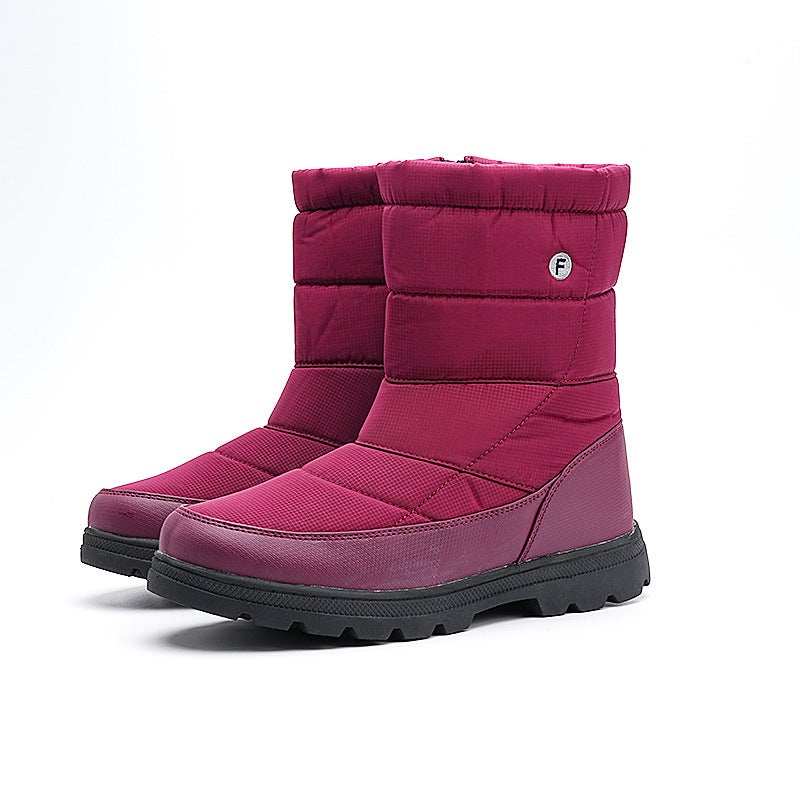 2025 Export Independent Station Large Size Outdoor Fleece-Lined Warm High-Top Snow Boots - Image 1