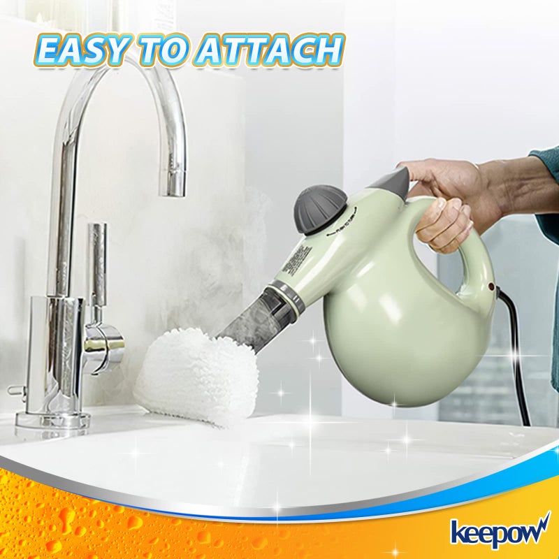 KEEPOW مناشف ميكروفايبر عالمية لتنظيف البخار المحمول، متوافقة مع بيسيل ستيم شوت، كومفورداي، بورستيم، قطع قماش قابلة للغسل، 8 عبوات - Image 5