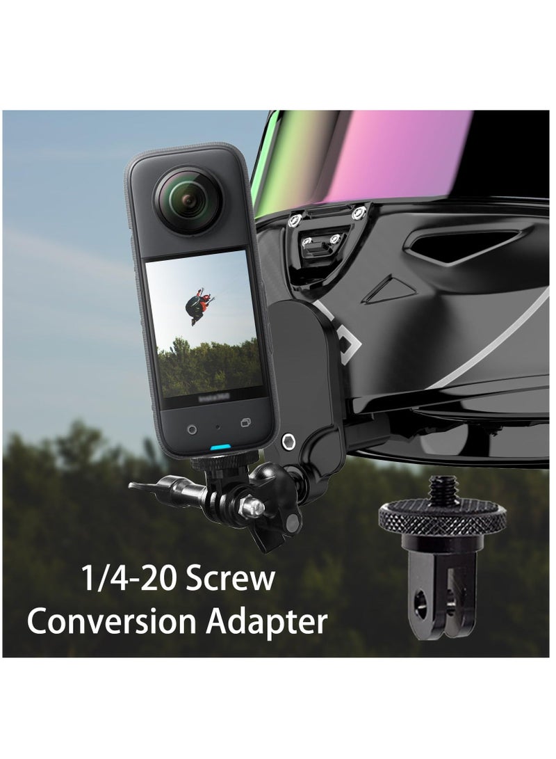 Motorcycle Helmet Chin Mount Kit Compatible with GoPro Hero 12 11 10 9 8 7 6 5 Black, DJI Osmo Action, Insta360, AKASO, Campark, YI and More Action Camera - Image 3