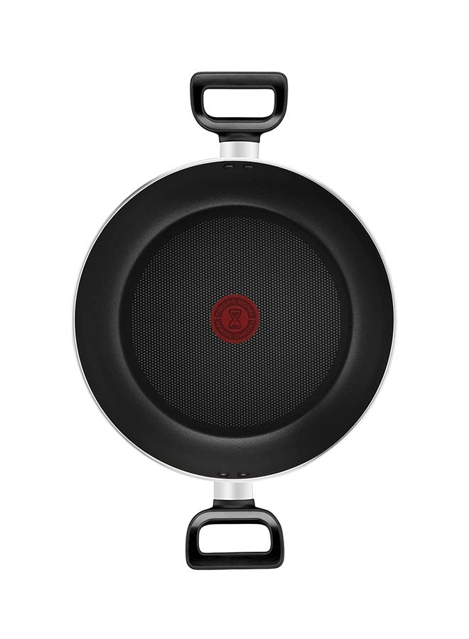 Tefal Non-Stick G6 Delicia Aluminium Kadai Pot With Glass Lid Black 24cm - Image 2