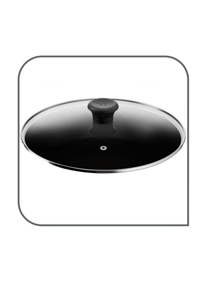 Tefal Non-Stick G6 Delicia Aluminium Kadai Pot With Glass Lid Black 24cm - Image 4
