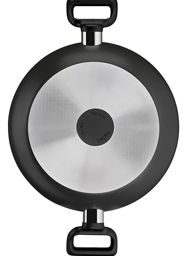 Tefal Non-Stick G6 Delicia Aluminium Kadai Pot With Glass Lid Black 24cm - Image 3