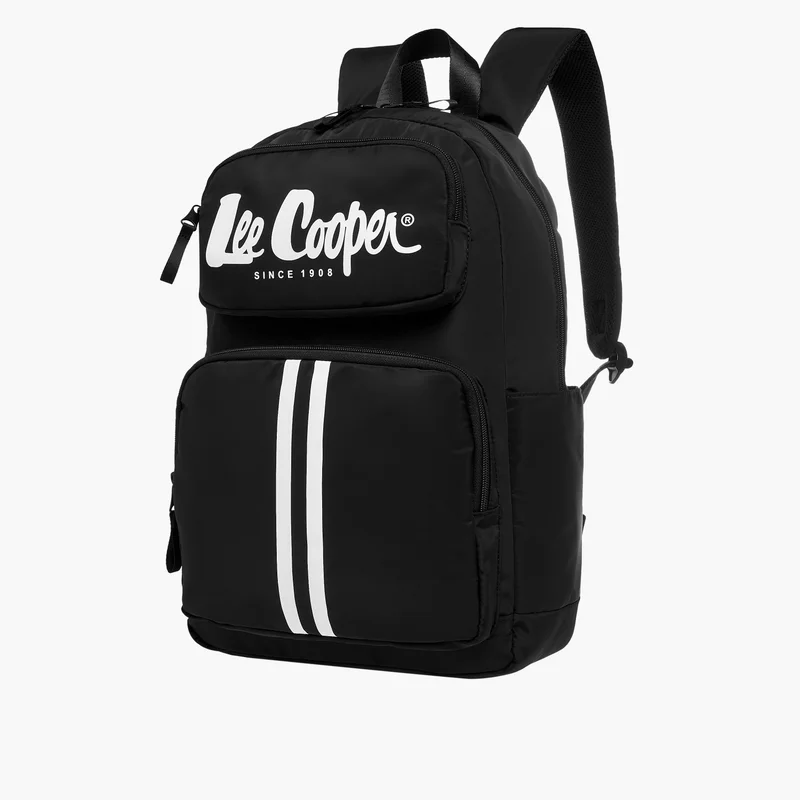 Lee Cooper Lee Cooper Logo Print Backpack with Adjustable Shoulder Straps