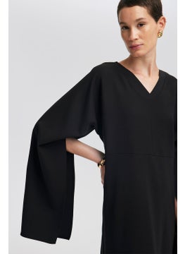 Touche Japone Sleeve Crepe Dress  - Image 5