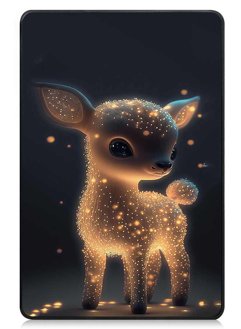 Theodor Protective Flip Case For Apple iPad mini 7th Generation (A17 Pro 2024 Model) (Mini 6 2021 Model  6th Generation) With Trifold Stand Auto Wake Sleep Shockproof Cover Deer - Image 1