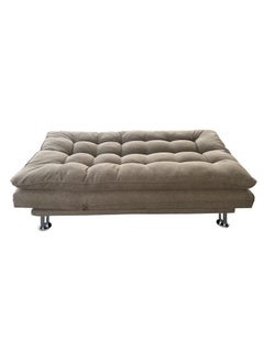 SILA Sofa Cum Bed Sleeping Fabric Sofa Three Seat Modern Design Living Room Sofa S208 Color Brown 180x110x75  - Image 3