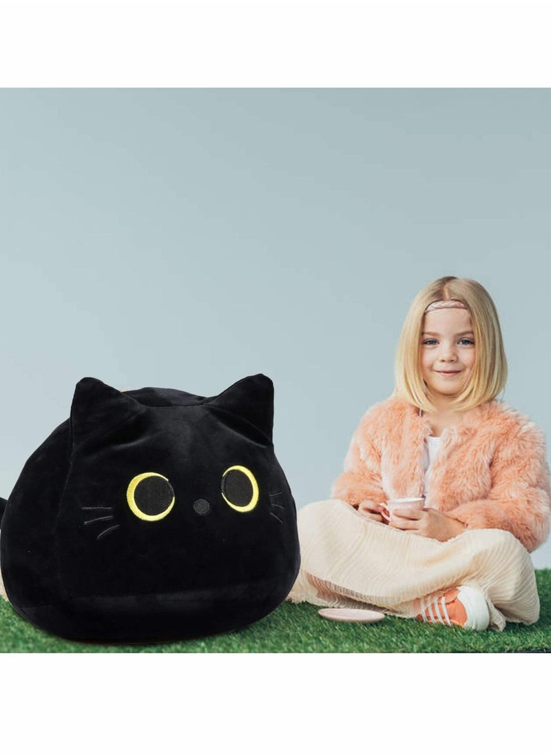 KASTWAVE Plush Toy, 3D Black Cat Plush Toy Pillow, Cute Animal Cat-Shaped Stuffed Pillow Cushion Great Gifts / Gifted for Birthday , Valentine's Day , Give Girlfriend and Children,Black-15.7"…  - Image 5