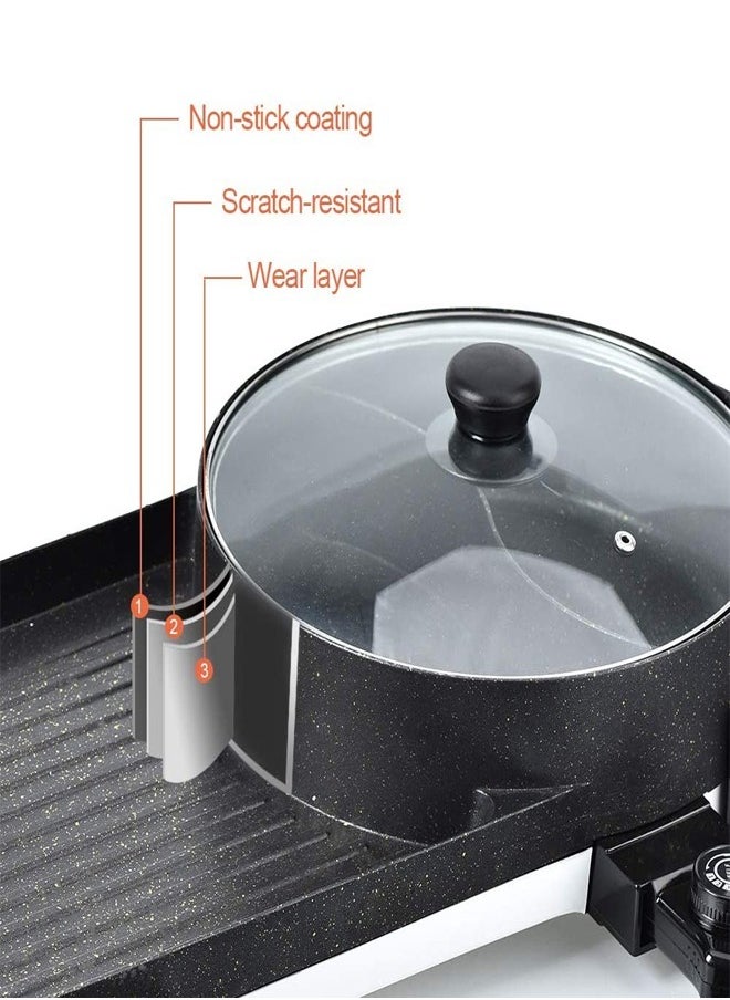 KLNAMAEAAN Multi-Function Electric Barbecue Oven Grilled Pan with 5 Temperature Adjustment  - Image 4