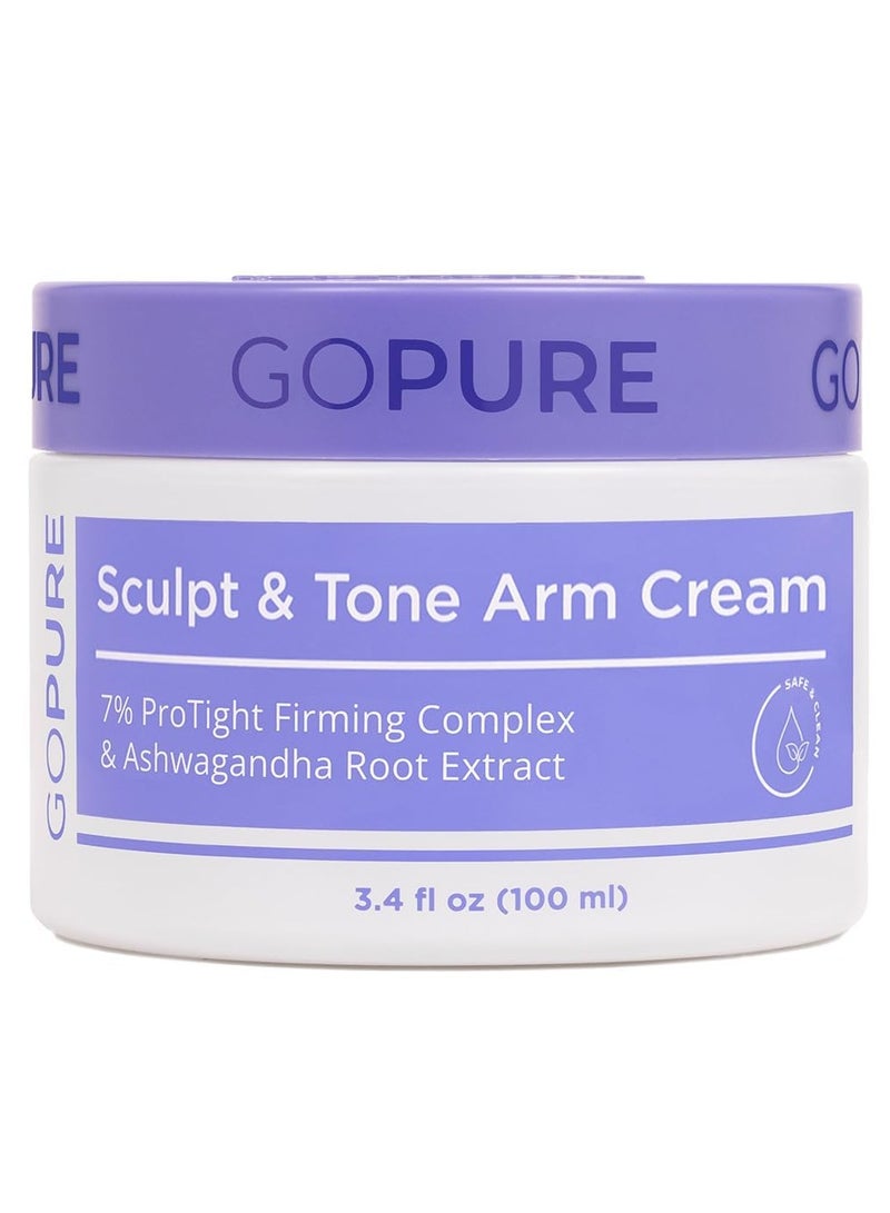 جو بيور النحت والنغمة كريم الذراع - كريم تثبيت وتشديد للأذراع ، يسهل مظهر التجاعيد ، يمتلط بعمق ، يؤكد مظهر نسيج الكريبي على الأذراع - Image 1