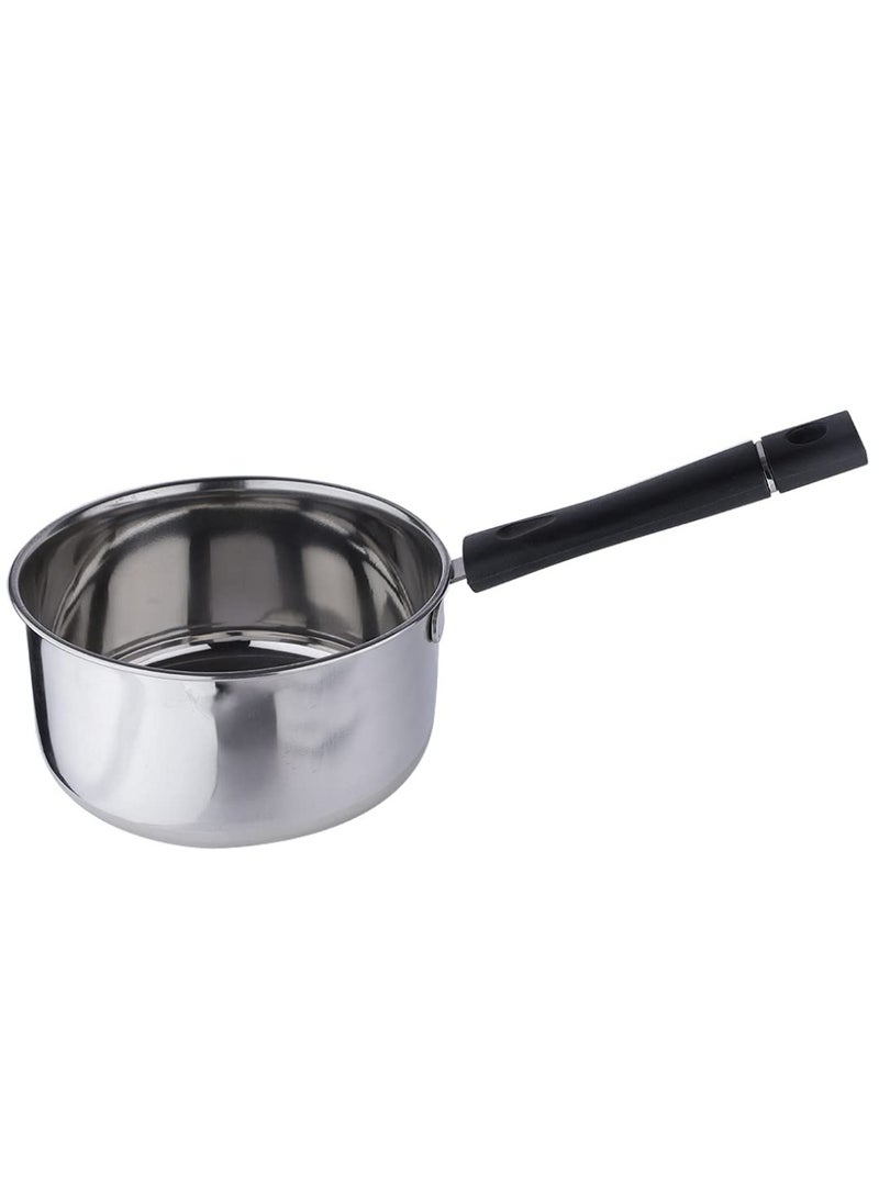 Neelam Stainless Steel 12 22G Induction Bottom Sauce Pan, 2000 ml, Silver - Image 3