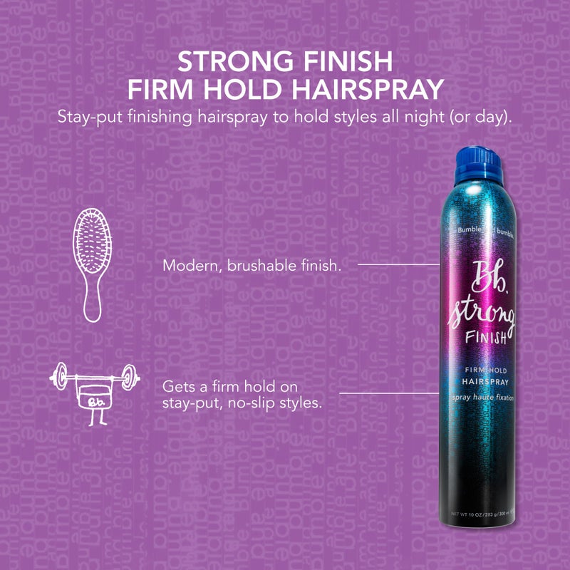 Bumble and bumble. Strong Finish Firm Hold Hairspray | Firm Hold + Brushable Finish | Curly, Wavy, Straight, 10 Ounce - Image 5
