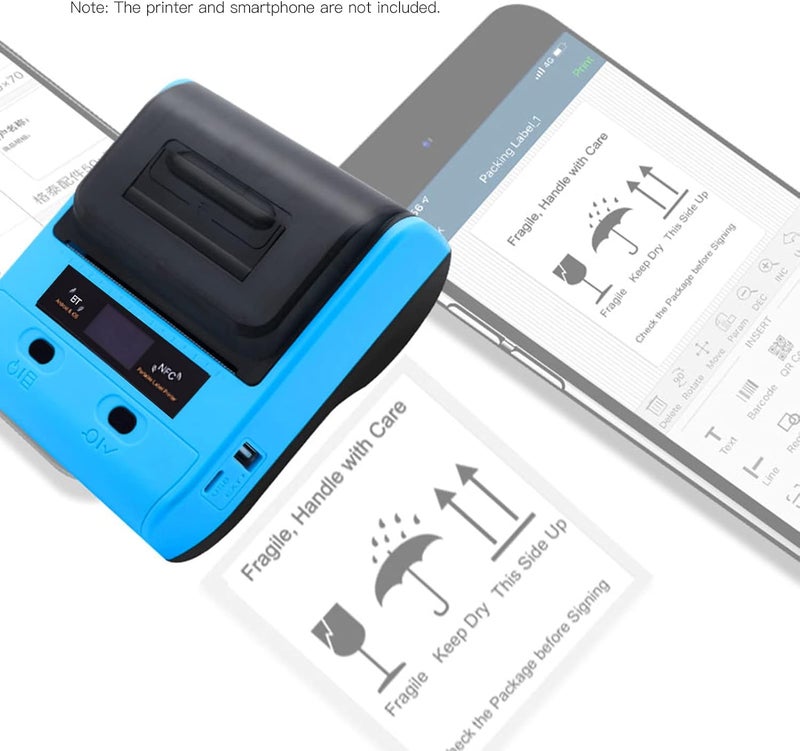 ورق طابعة الملصقات الحرارية ذاتية اللصق قابلة للطباعة لفة مقاومة للزيت قابلة للتمزيق ملصقات لطباعة الأسعار والباركود لطابعات Aibecy DP23 وDP30 الحرارية صانع ملصقات أبيض متعدد (40x100 مم (80 ورقة)) 40x100 مم (80 ورقة) - Image 4