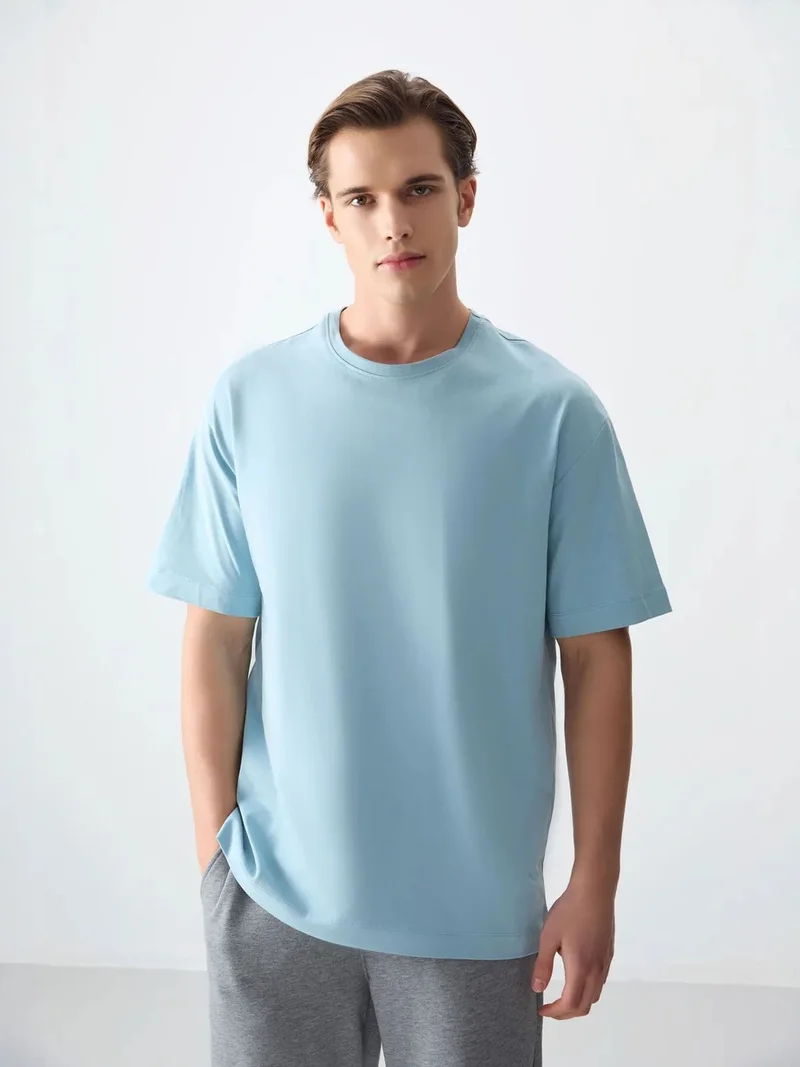TOMMYLIFE TOMMY Oversized Cotton Crew Neck T-Shirt