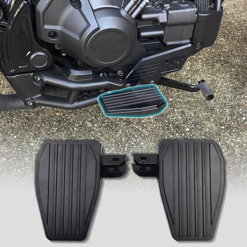 Midimttop Motorcycle Wide Foot Controls Folding Foot Pegs Rest Pedal Pad Footpegs fit for Ho-nda Rebel 1100 CMX 1100 2021 2022 CM 1100 footrest Parts Accessories (Black)