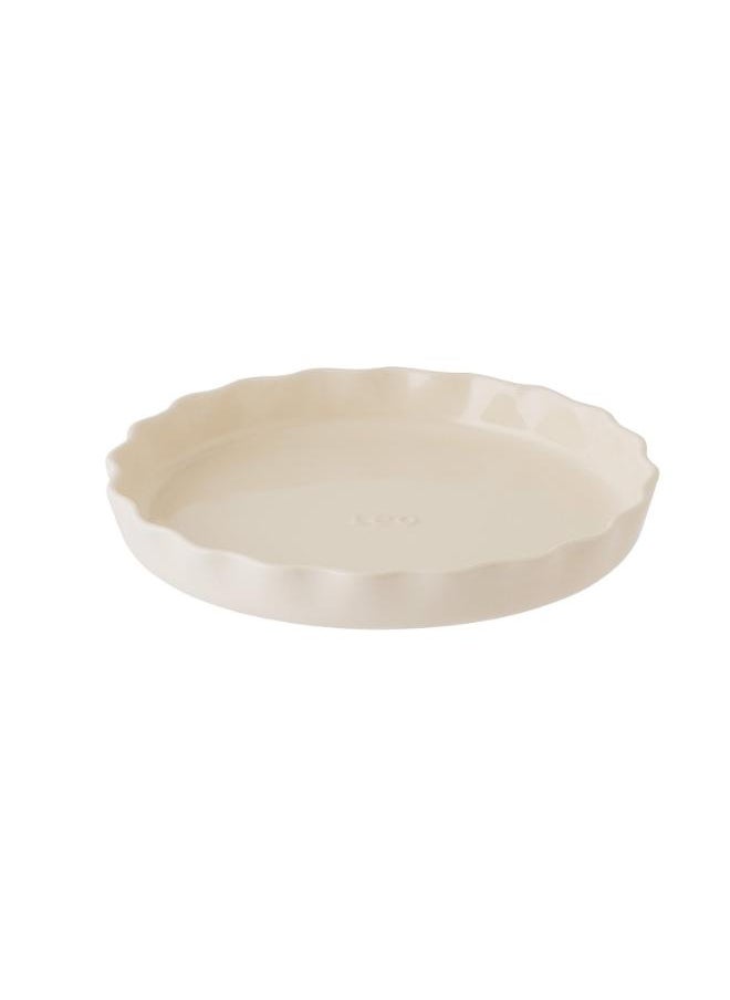Berghoff Rippled Pie Dish   cm-Beige  - Image 1