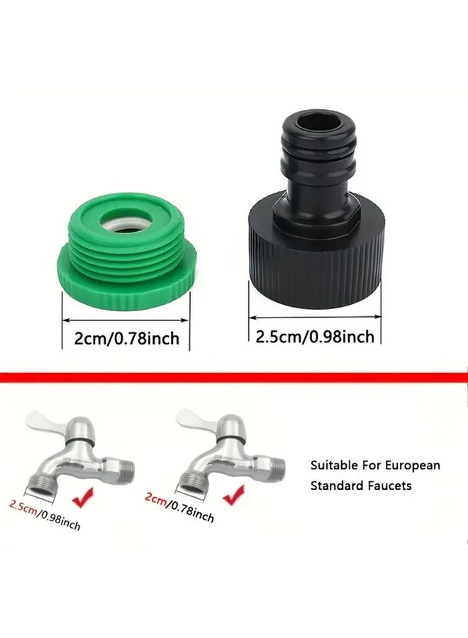 Expandable Garden Hose 1500cm Heavy Duty Rubber Car Wash Irrigation Tool Green Black - Image 5