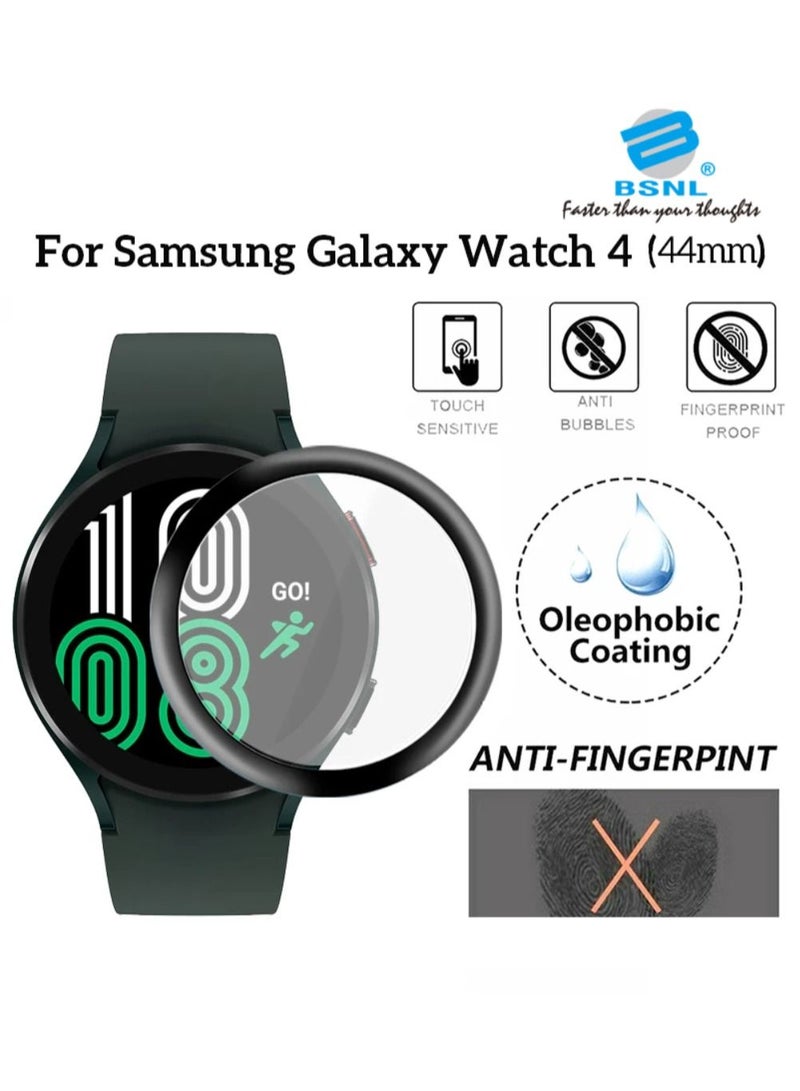 BSNL Full Cover Flexible Glass PMMA Film Screen Protector for Samsung Galaxy Watch 4 - 44mm - Image 4