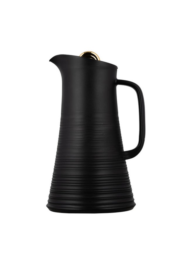 Alsaif Deva Coffee And Tea Vacuum Flask , Size: 1.0 Liter, Color: Black  - Image 1