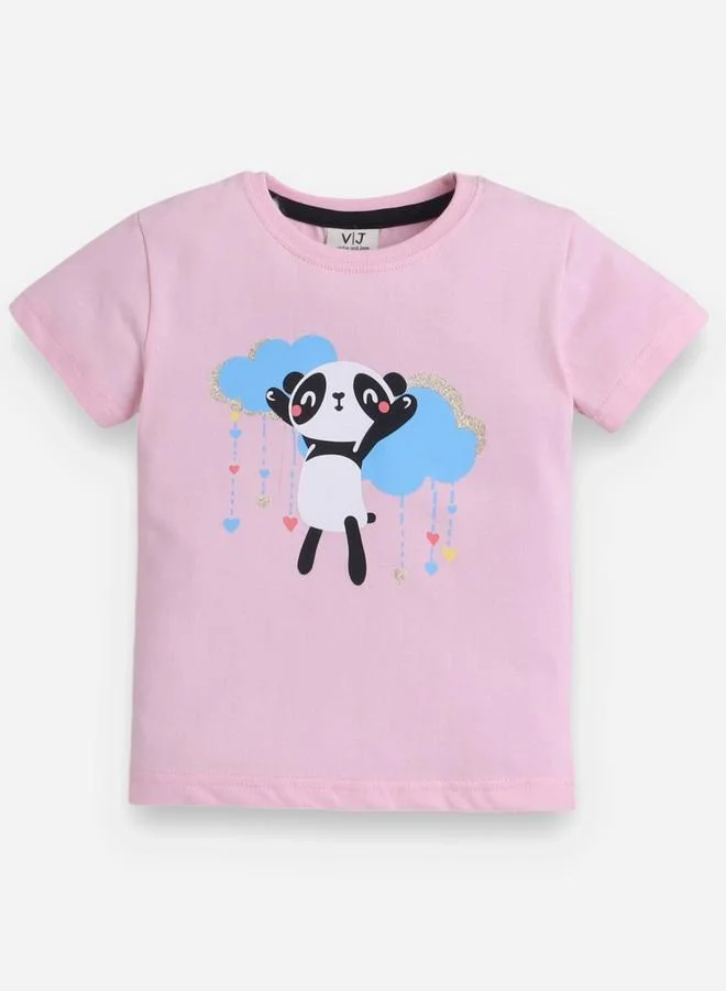 victor and jane victor and jane Graphic Print T-Shirt and All-Over Printed Shorts Set