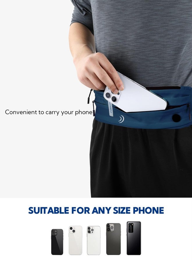 WATERFLY Running Belt Fanny Pack: Runner Marathon Jogging Waist Pack Sport Workout Exercise Fitness Phone Holder Belt for Men Women Jogger Slim Waistband - Image 3