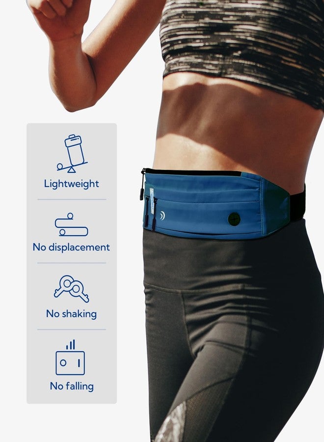 WATERFLY Running Belt Fanny Pack: Runner Marathon Jogging Waist Pack Sport Workout Exercise Fitness Phone Holder Belt for Men Women Jogger Slim Waistband - Image 2