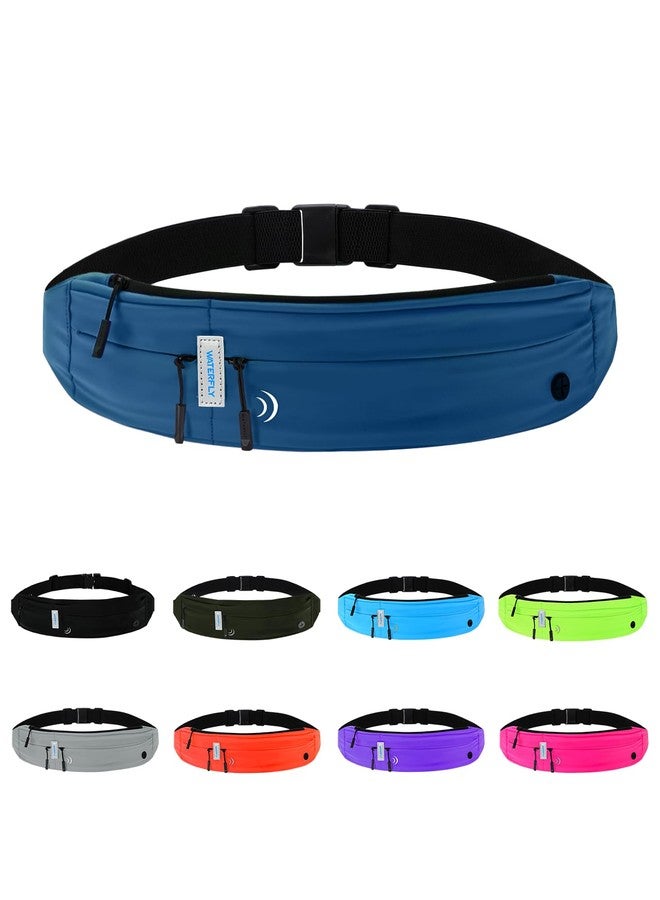 WATERFLY Running Belt Fanny Pack: Runner Marathon Jogging Waist Pack Sport Workout Exercise Fitness Phone Holder Belt for Men Women Jogger Slim Waistband - Image 1