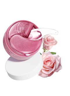 Breylee BREYLEE Rose Eye Mask - 60 Pcs Under Eye Treatment for Puffy Eyes, Wrinkles, Dark Circles and Fine Lines (Rose)  - Image 1