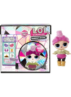MGA Entertainment L.O.L. Surprise! Winter Chill Hangout Spaces Furniture Playset With Cozy Babe Doll  - Image 1